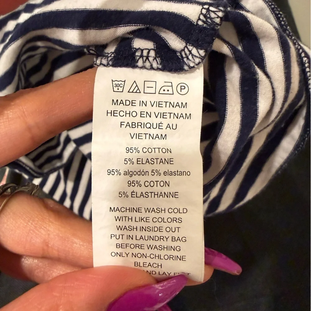 🔥Michael Kors Navy and white Womens Dress Size M EUC 🔥